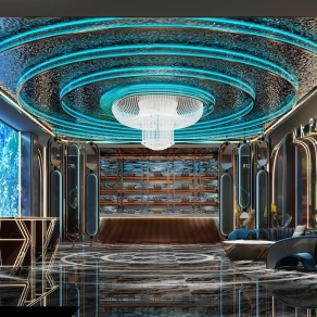 现代KTV前台3D模型下载